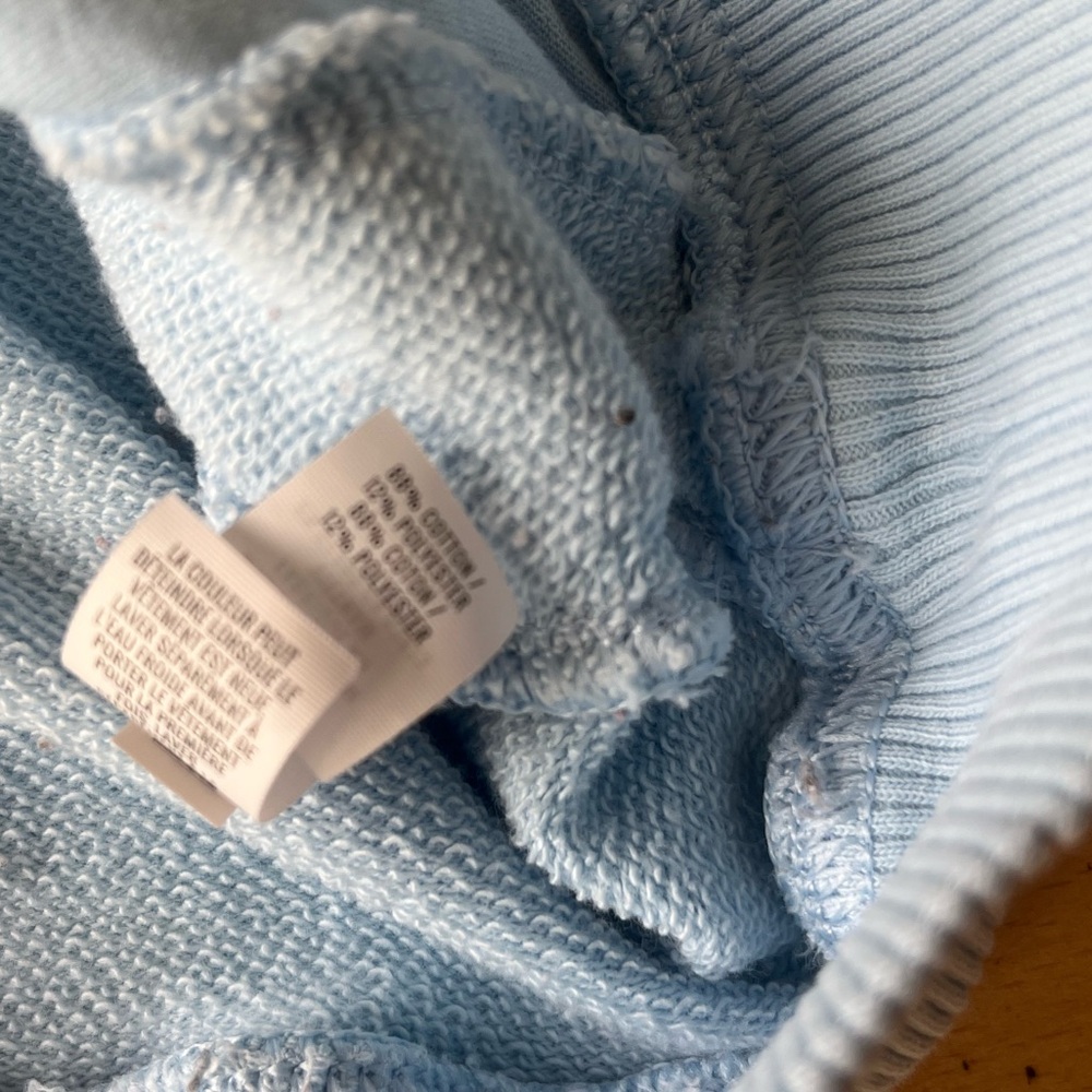 Aerie Happy Henley Everyday Polo Sweatshirt in Blue Breeze - Picture 7 of 7